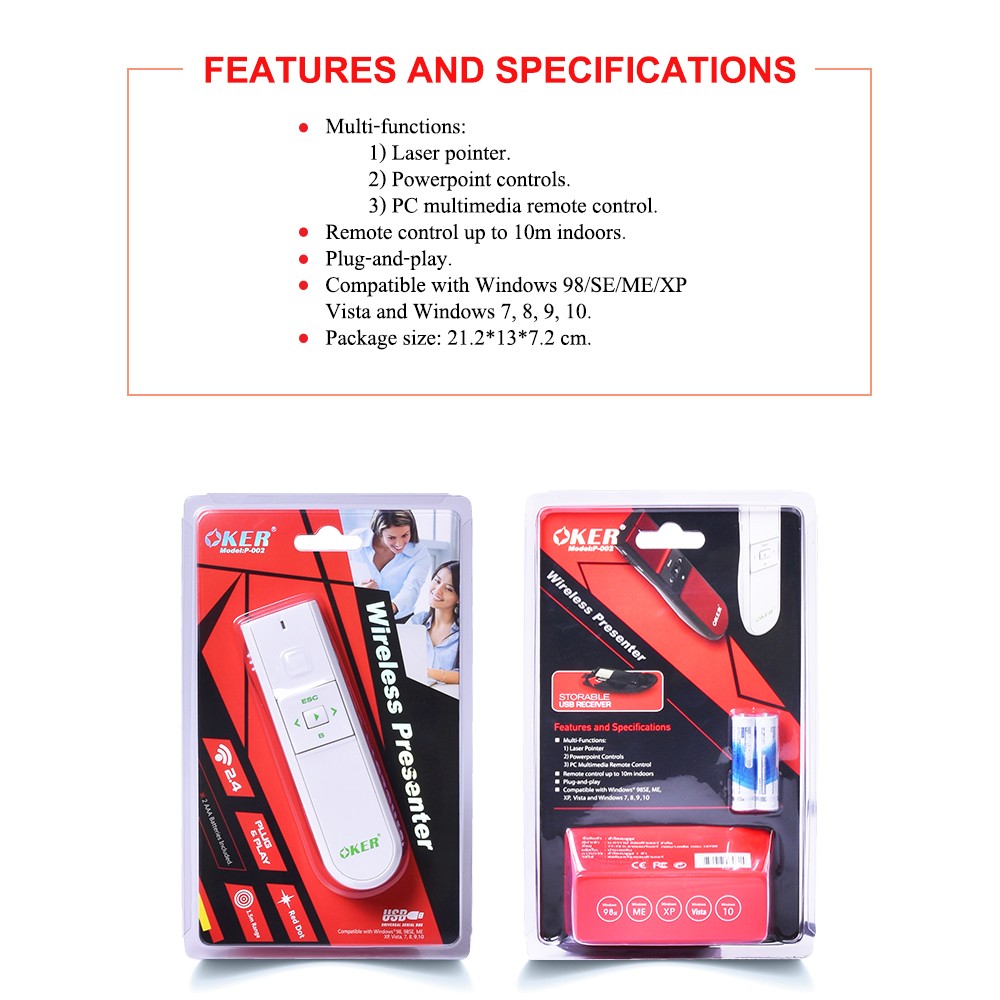 OKER P-002 LASER POINTER Wireless OKER P-002 MO-OK-WL-P-002