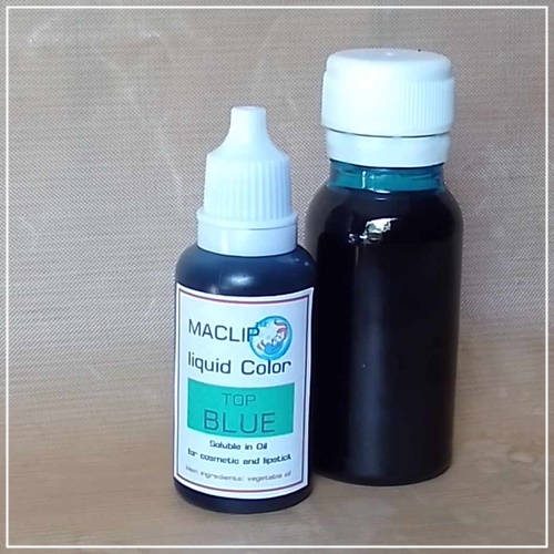 Color Blue: MACLIP Liquid™Color - Top Blue Dye สีชนิดของเหลว ละลายได้ในน้ำมัน