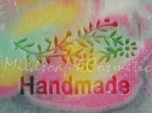 HANDMADE LAVENDER SOAP STAMP 3.5 X 4.5 CM.
