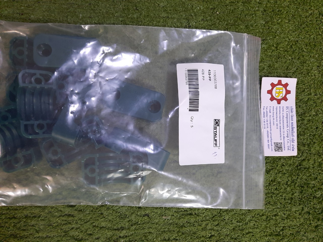 STAUFF : 428-PP : Single clamp body PP 28 mm OD