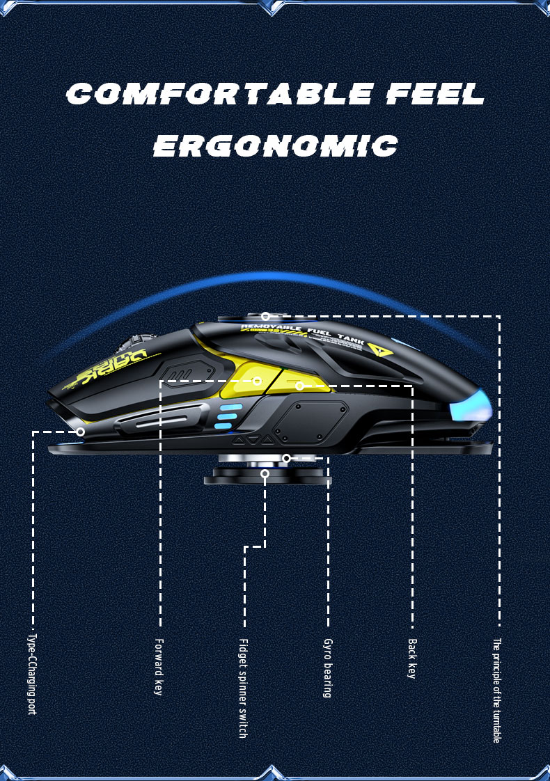 AULA H530 3in1 BLUETOOTH & WIRELESS MOUSE SKU-02998