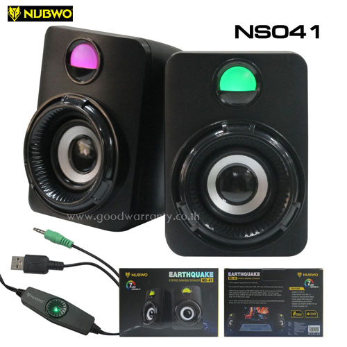 NS-041 NUBWO EARTHQUAKE GAMING Speaker 7 LED LIGHING SP-NW-20-N41BK