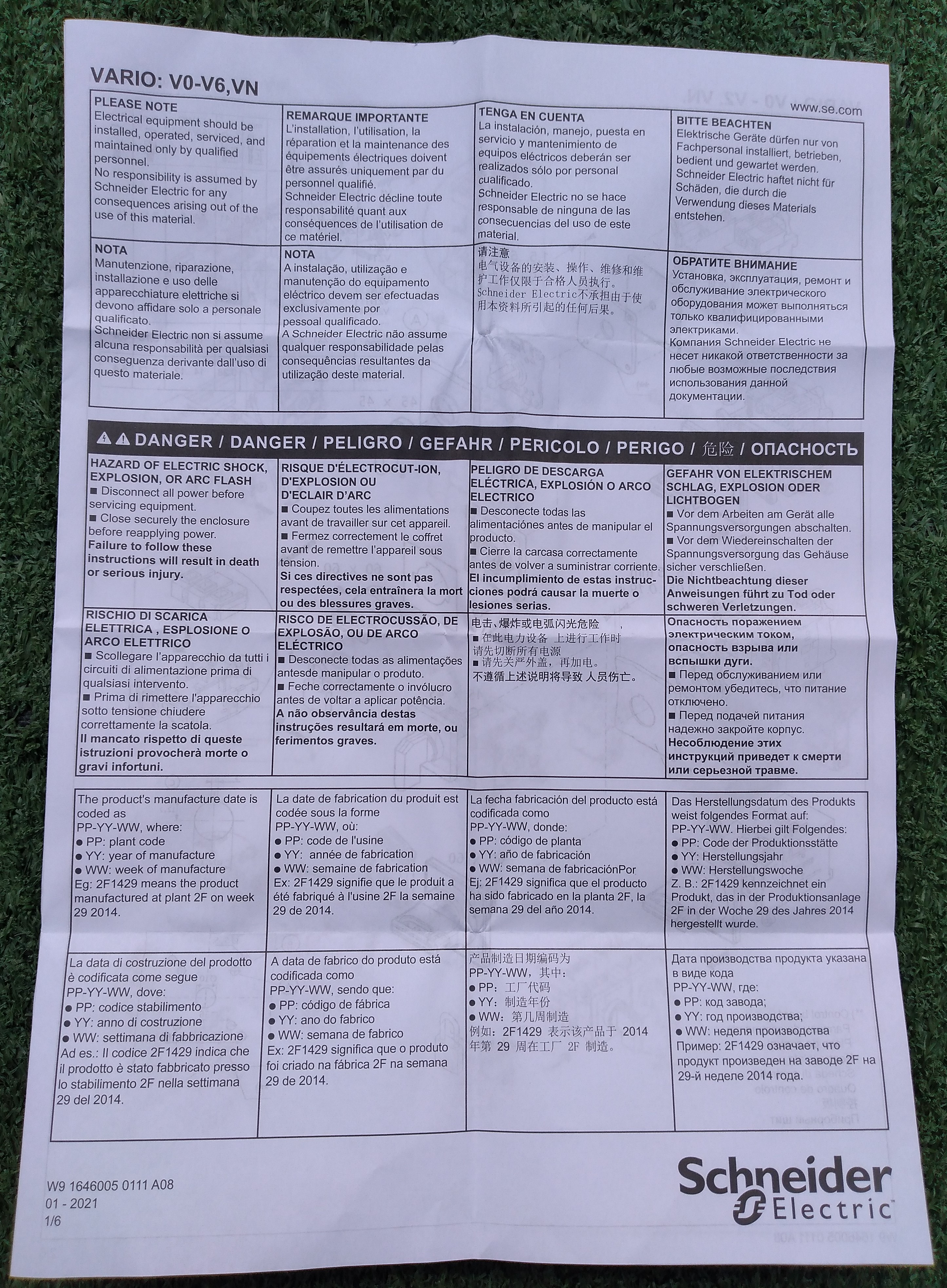 Schneider : Switch disconnector emergency stop VCF2 3P 40A 3NO
