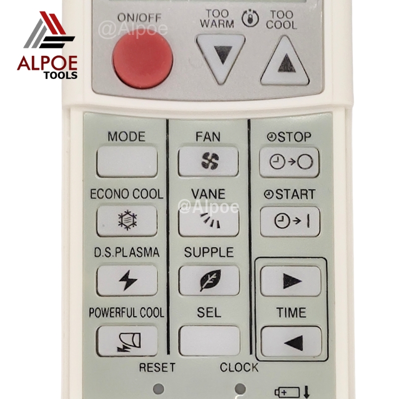 รีโมทแอร์รวม สำหรับแอร์ Mitsubishi รุ่น AD-KTMI