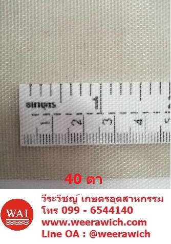 มุ้งขาวกันแมลง 40 ตา
