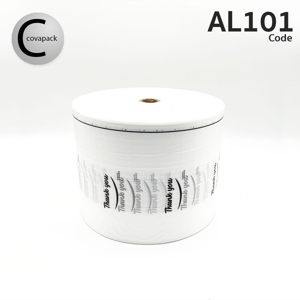 ม้วนฟิล์มถุงลมกันกระแทก 20x10cm ยาว 1280m สีขาว ลาย Thank you