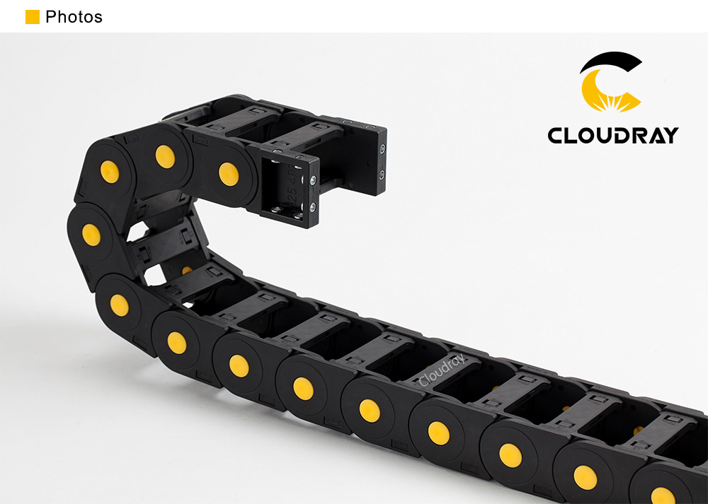 Cable Chain (20x75 mm + R100mm) ยาว 1 เมตร/Both Side Opening