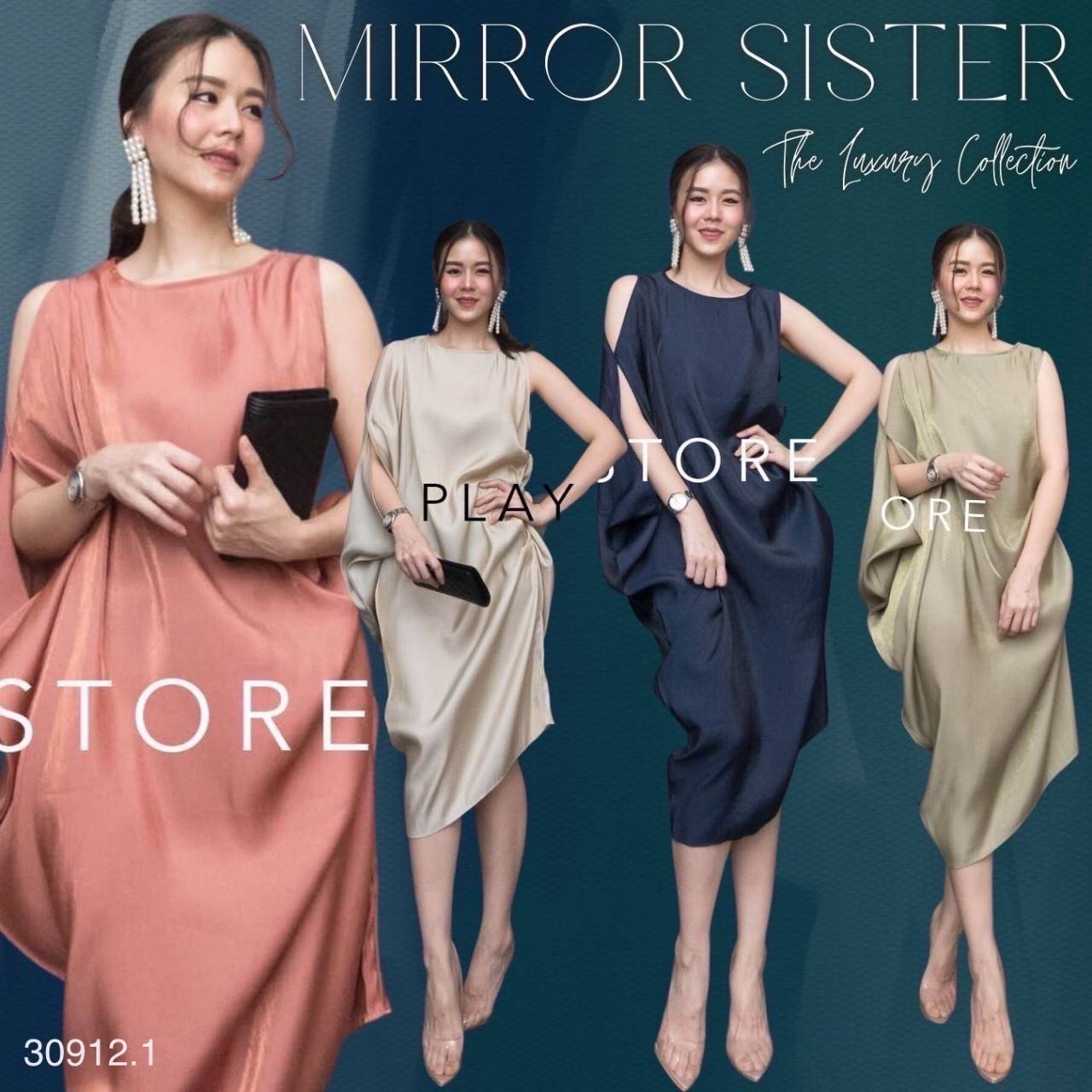 MiRRoRSiSTER’s JoKüLg aXiDRESS•• เดรสผ้าซิลค์ดีไซน์เก๋ ทรงโคร่งๆ ใส่ออกงานสวยสง่า ด้านซ้ายมีดีเทลแต่งจับย่นเพิ่มวอลลุ่มให้ชุด ด้านขวาช่วงแขนแต่งดีไซน์เว้าไหล่ ชายเฉียงนิดๆ เนื้อผ้าสวยอย่างดีเหลือบๆเล่นแสงมีประกายออร่า ใส่สบายสุดๆ ใส่ออกงานเริ่ด.
