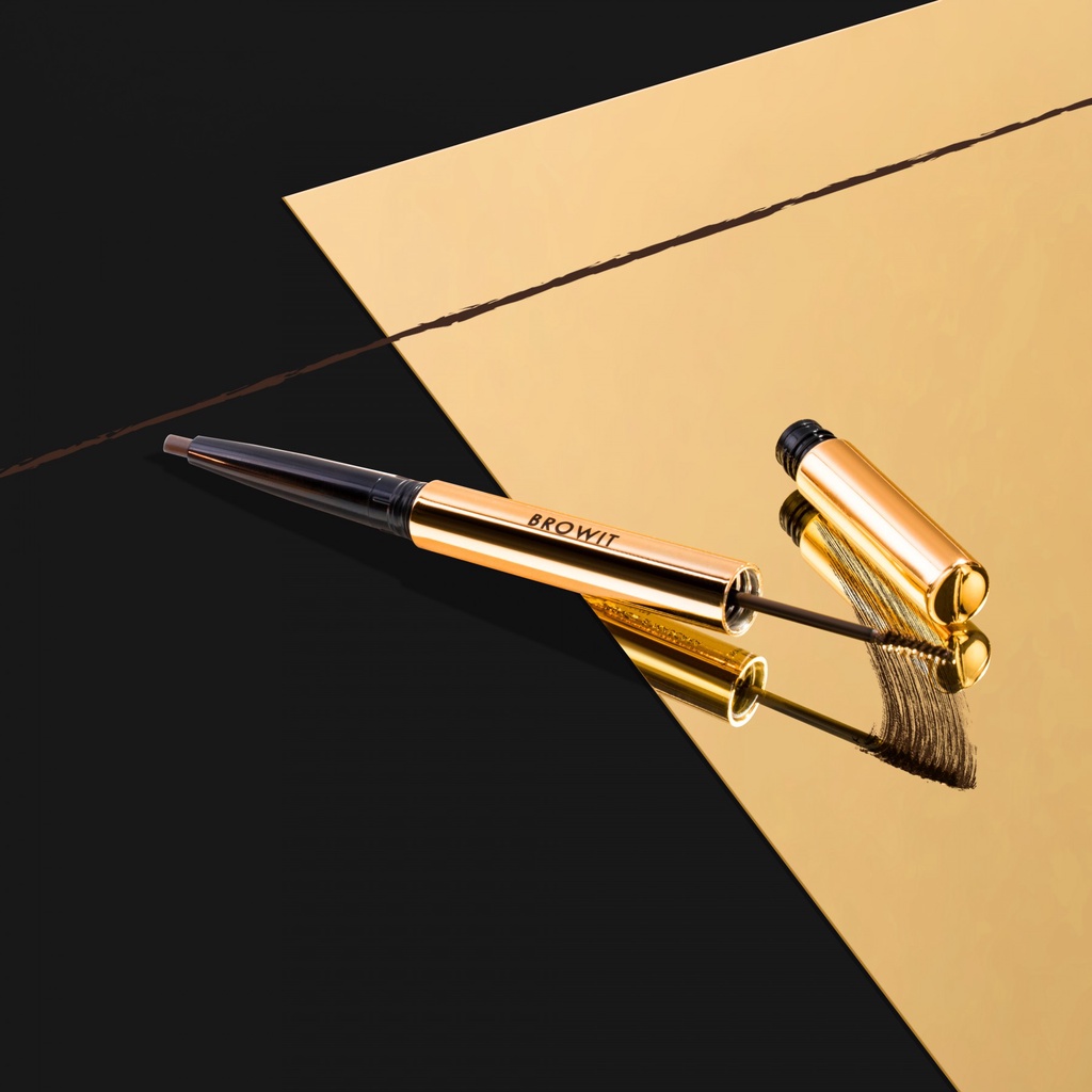 Browit Ultra Fine Duo Eyebrow Pencil & Mascara 0.16g+1.26g เขียนคิ้ว มาสคาร่า บราวอิท