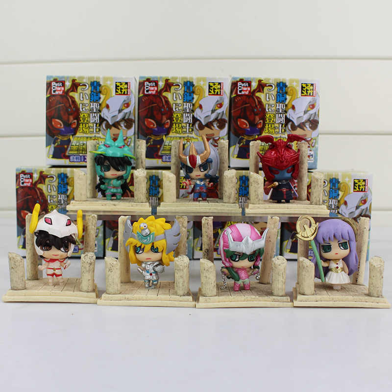 Seiya figure Gold Egg Box PVC Action Figure Knights of the Zodiac Toy Model Q Edition children gift