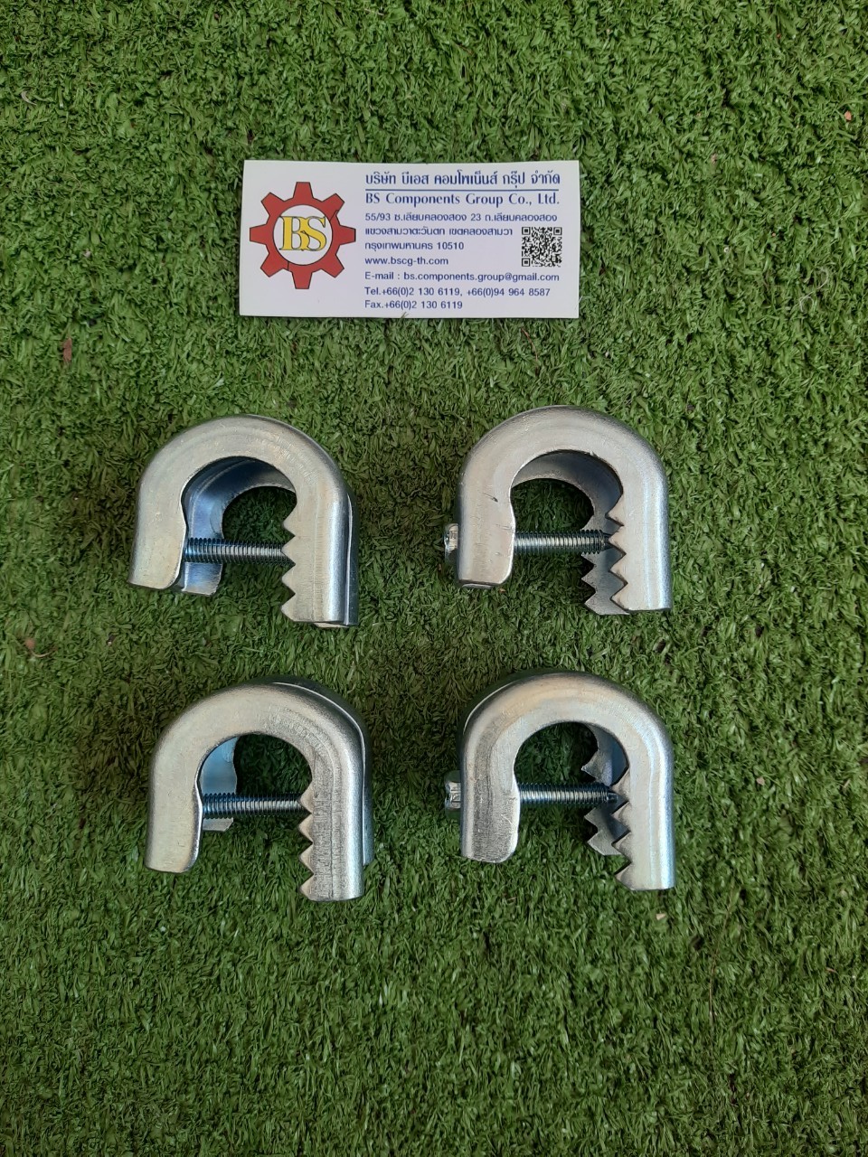 แคล้มฟันจระเข้ เบอร์ 1W ชุบขาว (beam clamp) 5-20mm.