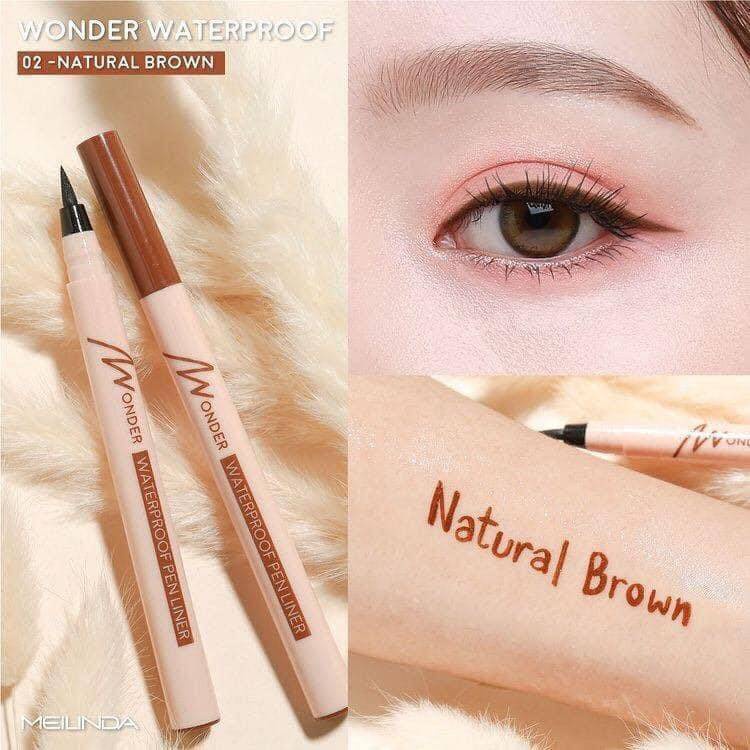 Meilinda Wonder Waterproof Pen Liner MC3103 อายไลน์เนอร์หัวปากกาฟองน้ำ 0.7กรัม