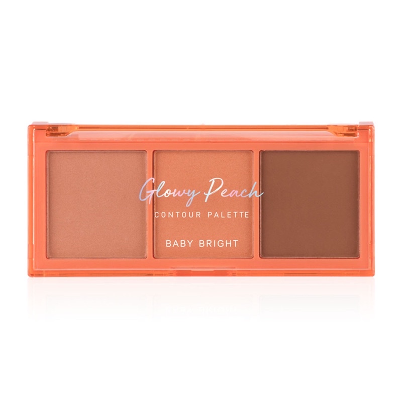 BABY BRIGHT Glowy Peach Contour Palette x 3ช่อง คอนทัวร์ พาเลท เบบี้ไบรท์