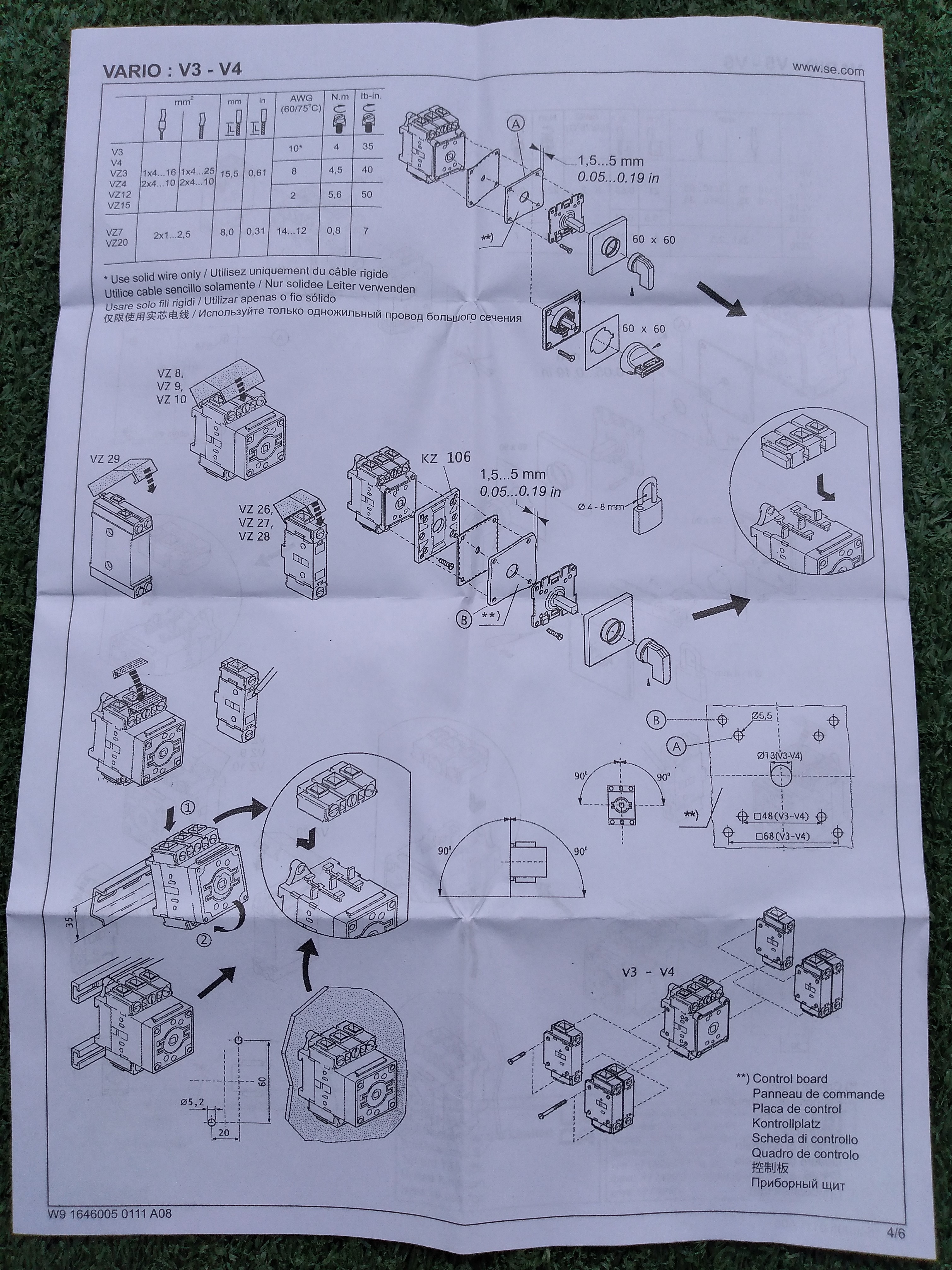 Schneider : Switch disconnector emergency stop VCF2 3P 40A 3NO