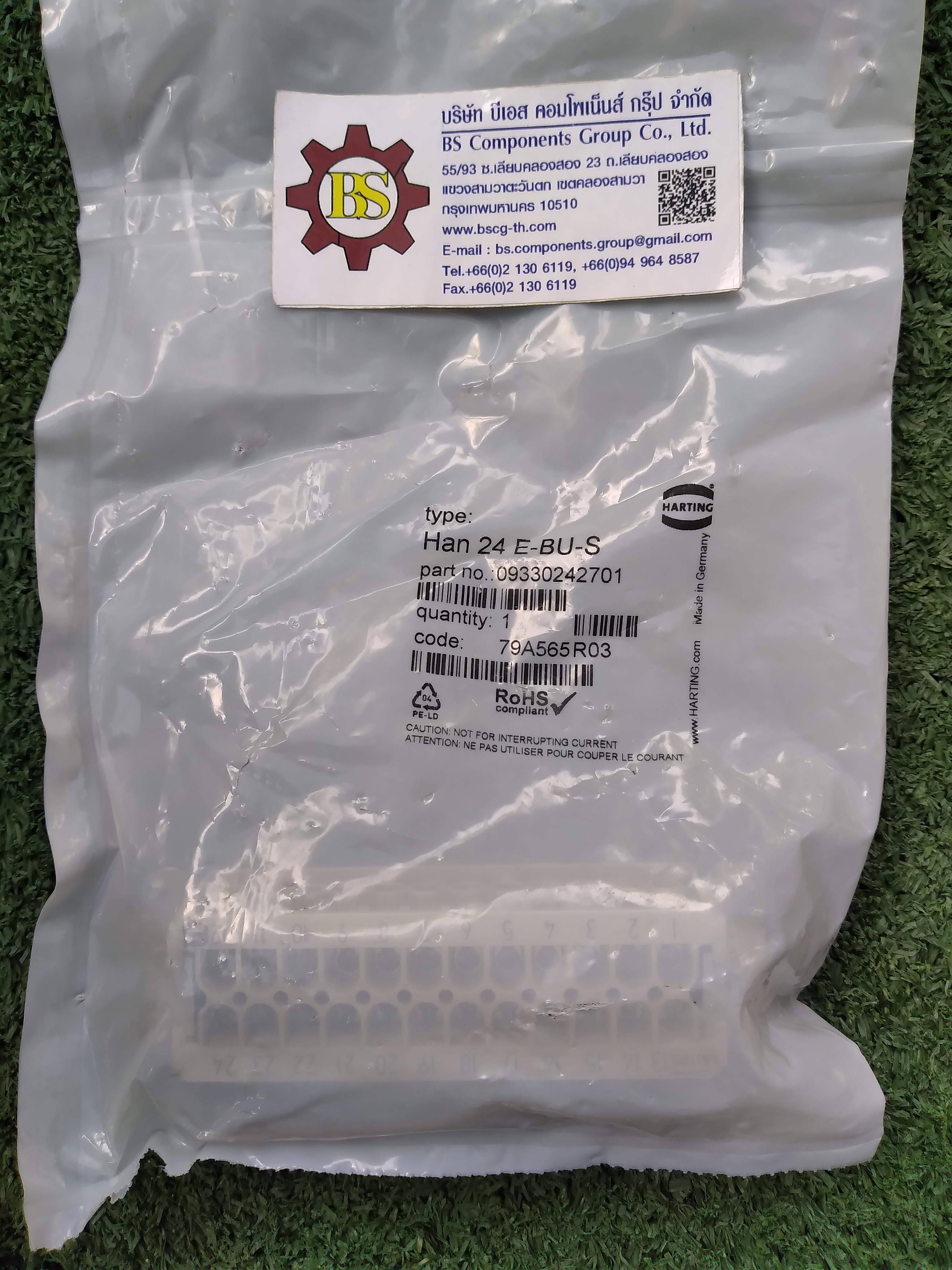 HARTING : Han 24E Female insert 24P+PE