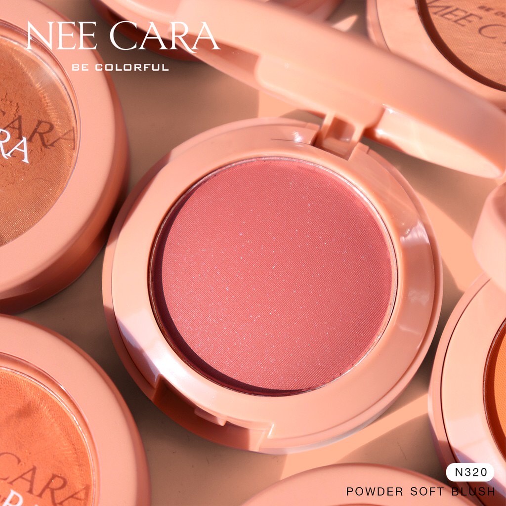 Nee Cara นีคาร่า Powder Soft Blush N320 9กรัม ปัดแก้ม บลัชออน นีคาร่า