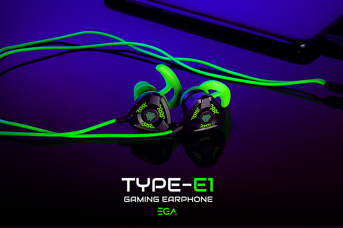 TYPE E1 EGA ZONE Gaming Headset Red HP-HM-EG-E1RED