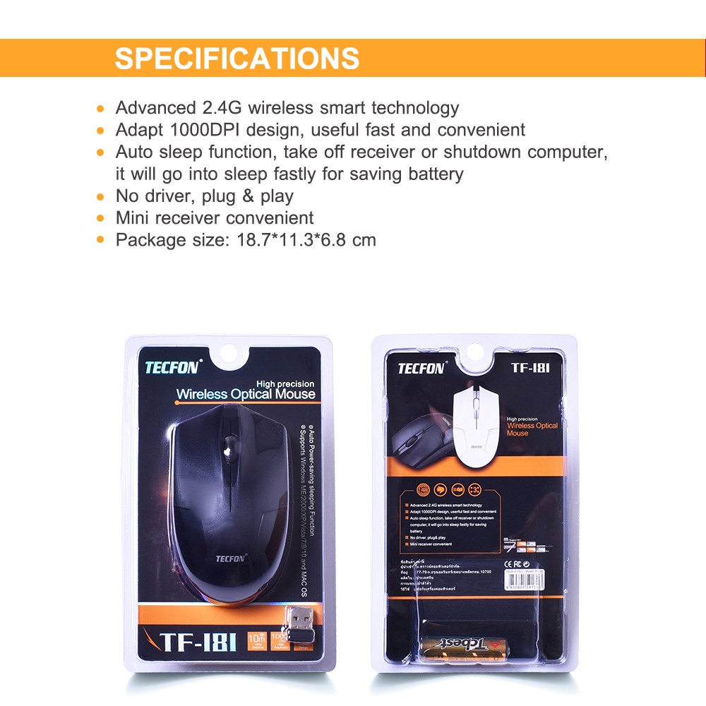 TF-181 OKER MOUSE USB TF-181 MO-TF-WL-181BK