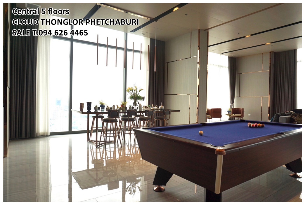 SALE CLOUD THONGLOR PHETCHABURI Cloud ทองหล่อ-เพชรบุรี 2 bed 53.68 ตร.ม. Built-in furniture ชั้น 17