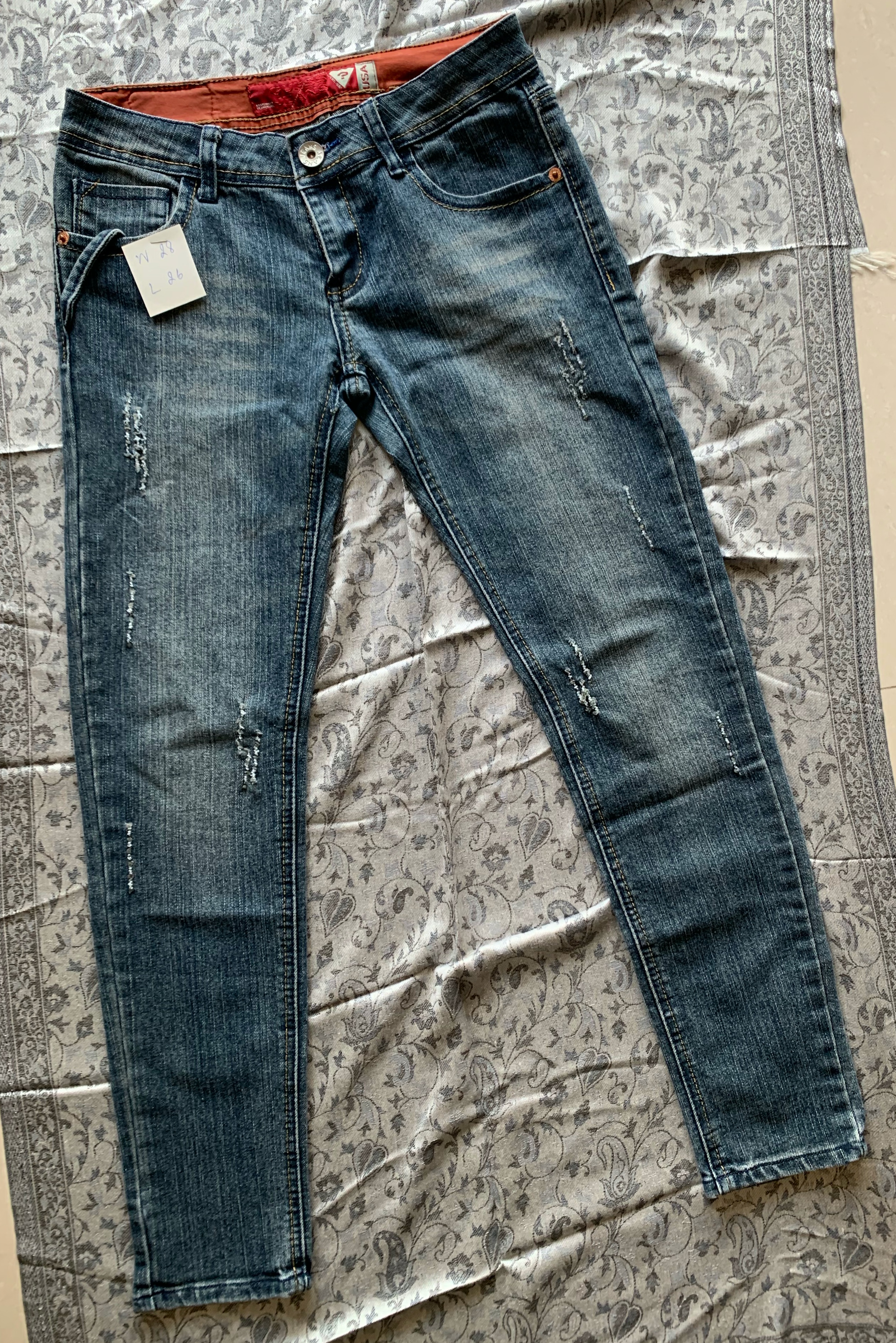 กางเกงยีนส์ผู้หญิง Guess มือสอง Made in USA