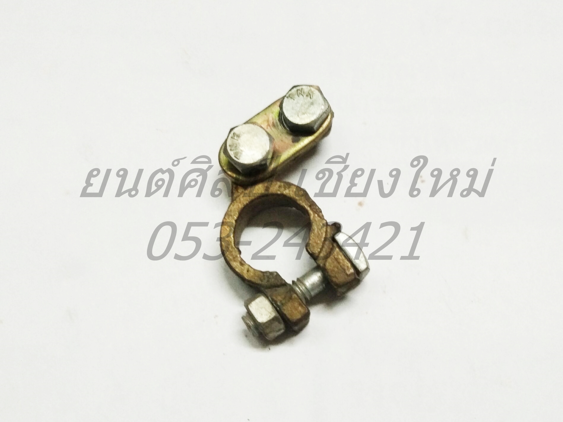 ขั้วแบตเตอรี่ทองเหลือง ขั้วบวก (สำหรับแบตเตอรี่ที่มีขั๋วขนาดเล็ก)