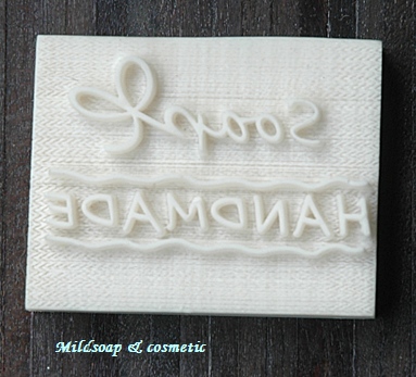 HANDMADE BOW SOAP STAMP 4 X 5 CM.