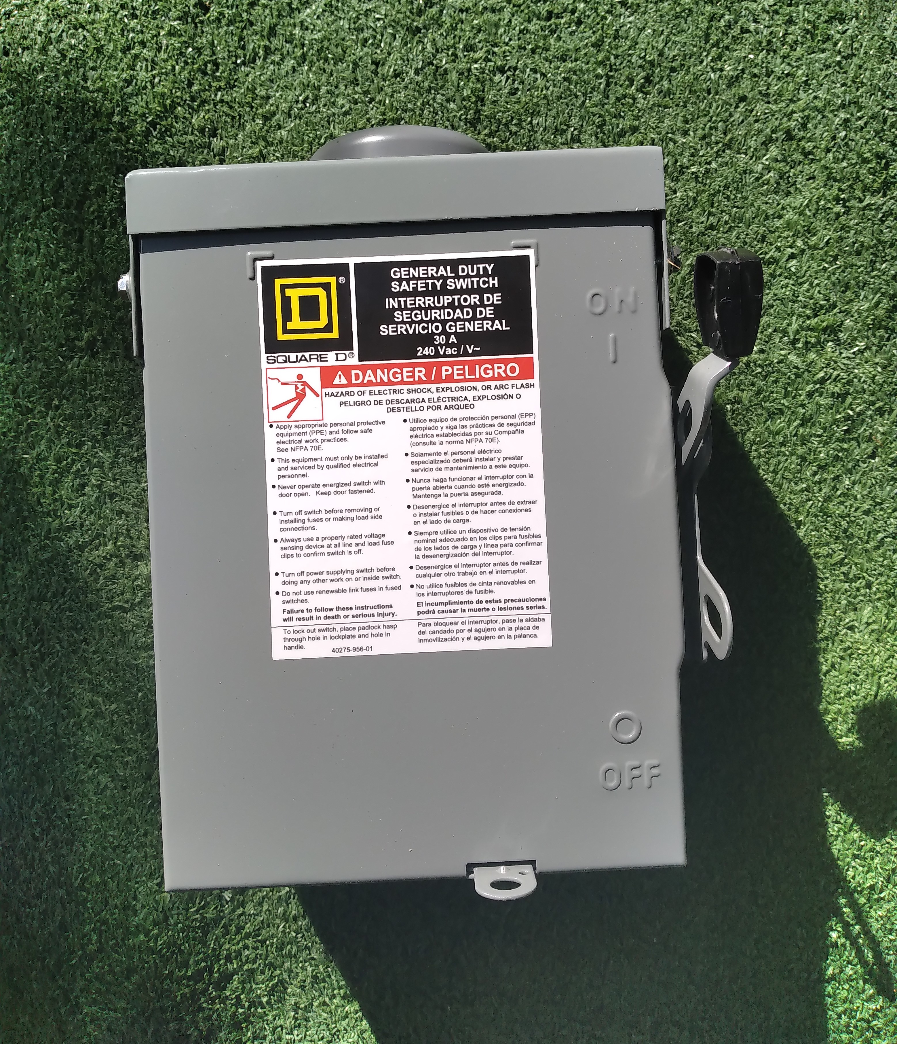 Schneider : Safety sw. DU221RB 1P2W 240V 30A