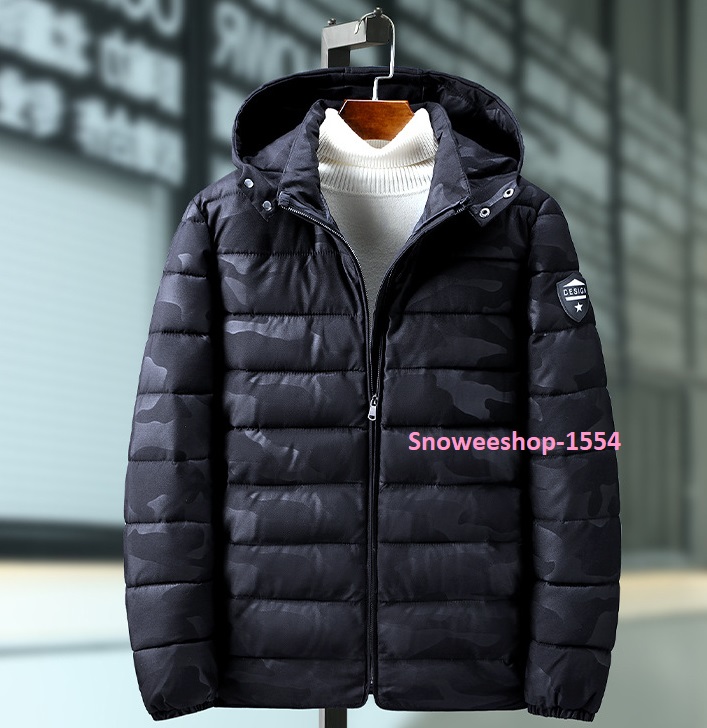 เสื้อกันหนาวคนอ้วนใส่กันหนาวติดลบไซใหญ่ถึง 12XL ขนาด 67 นิ้ว เสื้อโค้ทกันหนาวบิ๊กไซฟังก์ชั่นครบ ฮู้ดถอดแยกได้ใส่ได้ 2 แบบมีหมวกและไม่มีหมวกเสื้อเคลือบสารสะท้อนหยดน้ำลุยหิมะ กันหิมะ กันลมได้ดีทรงเบสิคใส่ได้ทั้งผู้หญิงและผู้ชาย