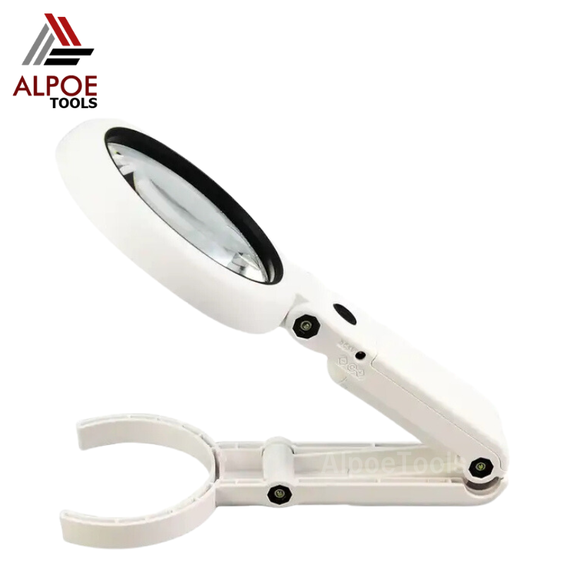 แว่นขยายตั้งโต๊ะ พับได้ มีไฟรอบ ชาร์จได้ รุ่น FS37RC / FS75RC