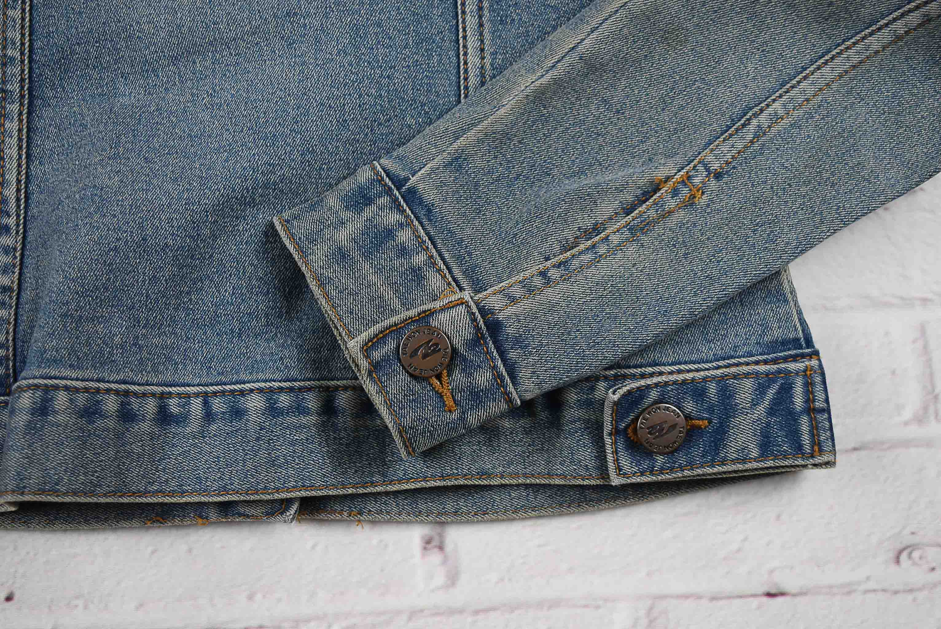 "เสื้อเด็ก" JEANS อกจริง 30 ไซส์ 120 เสื้อแจ็คเก็ตยีนส์ แขนยาว เด็กหญิงชาย ผ้ายืด เนื้อผ้านุ่มใส่สบาย มีกระเป๋าข้าง