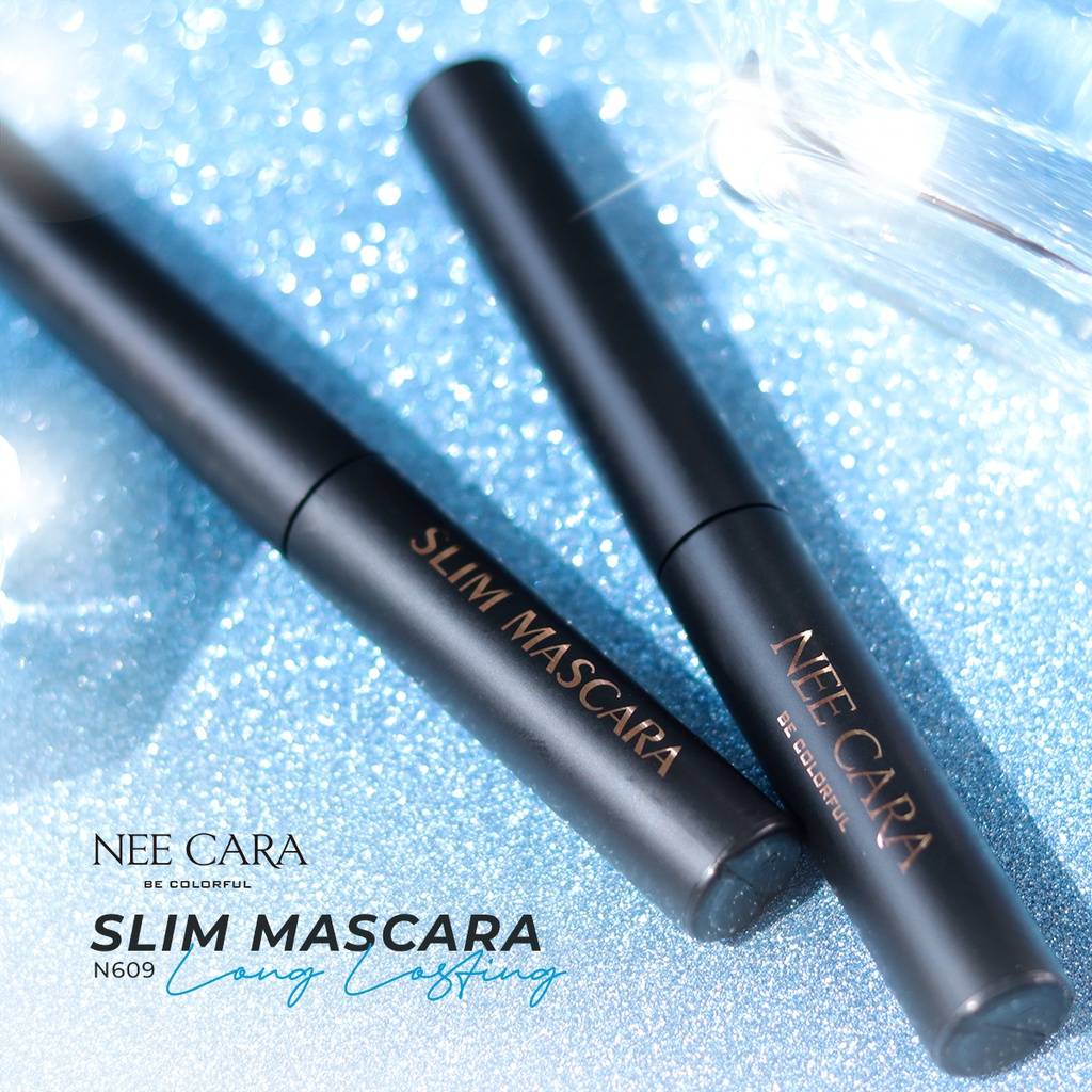 NEE CARA SLIM MASCARA N609 #DEEP DARK นีคาร่า มาสคาร่า ปัดขนตา 5กรัม