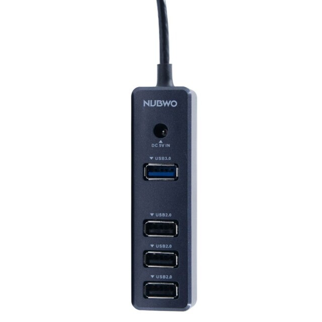NH-49 NUBWO USB HUB USB2.0 *3PORT/3.0*2PORT HB-NW-21-N49BK