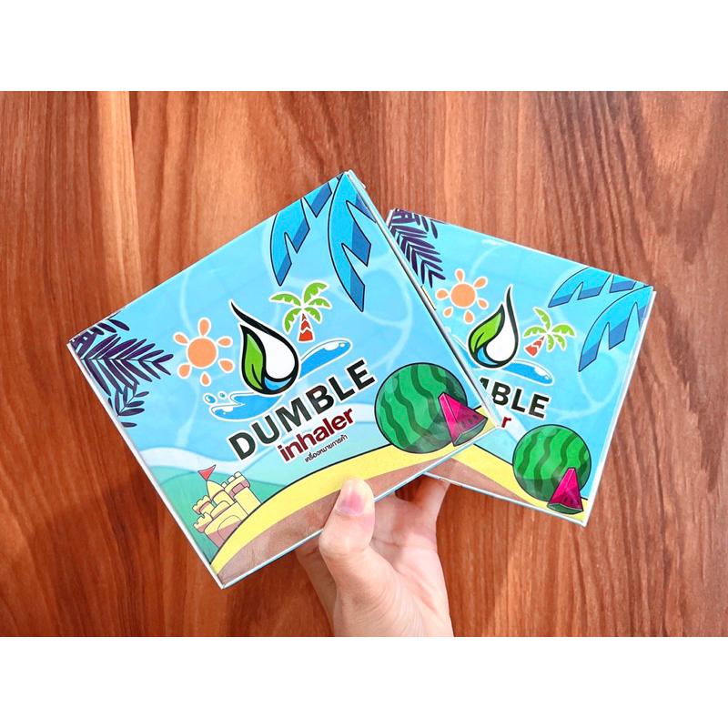 (12ชิ้น/กล่อง) ลายใหม่ คละลาย ยาดม 2 รู ยาดมสมุนไพร Dumble Inhaler ยาดมสองรู
