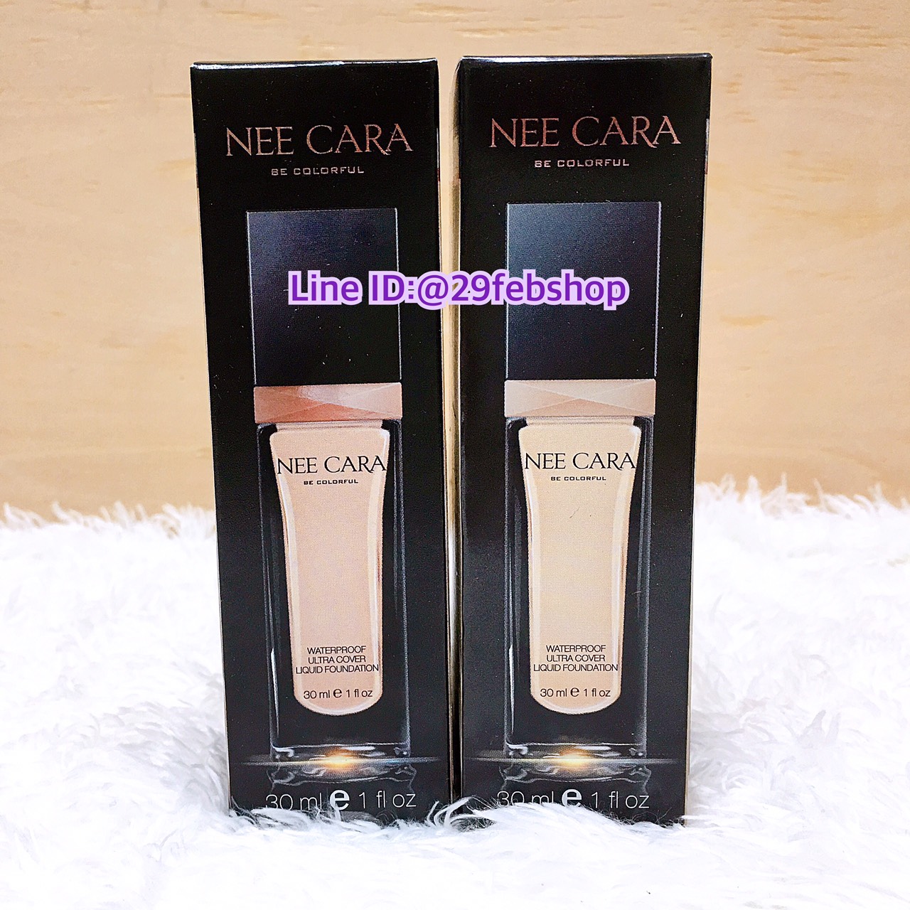NEE CARA Be Colorful Waterproof Ultra Cover Liquid Foundation (No.N589) 30ml.