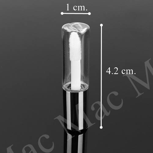 LIP OIL TUBE หลอดลิปออยแบบใส 1.2 มล.ฝาสีเงิน