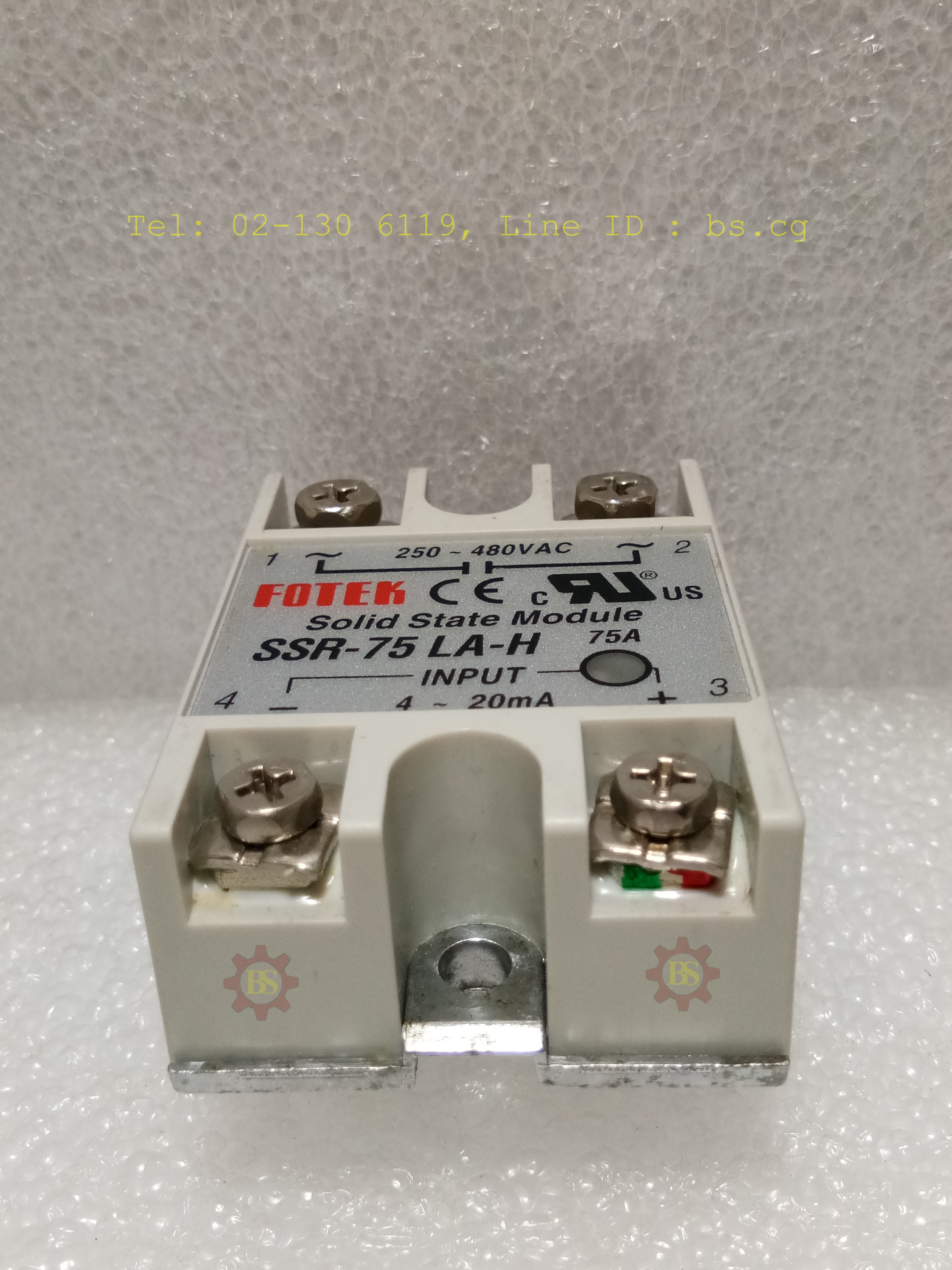 FOTEK : Solid State Module Rated: 75A SSR-75 LA-H