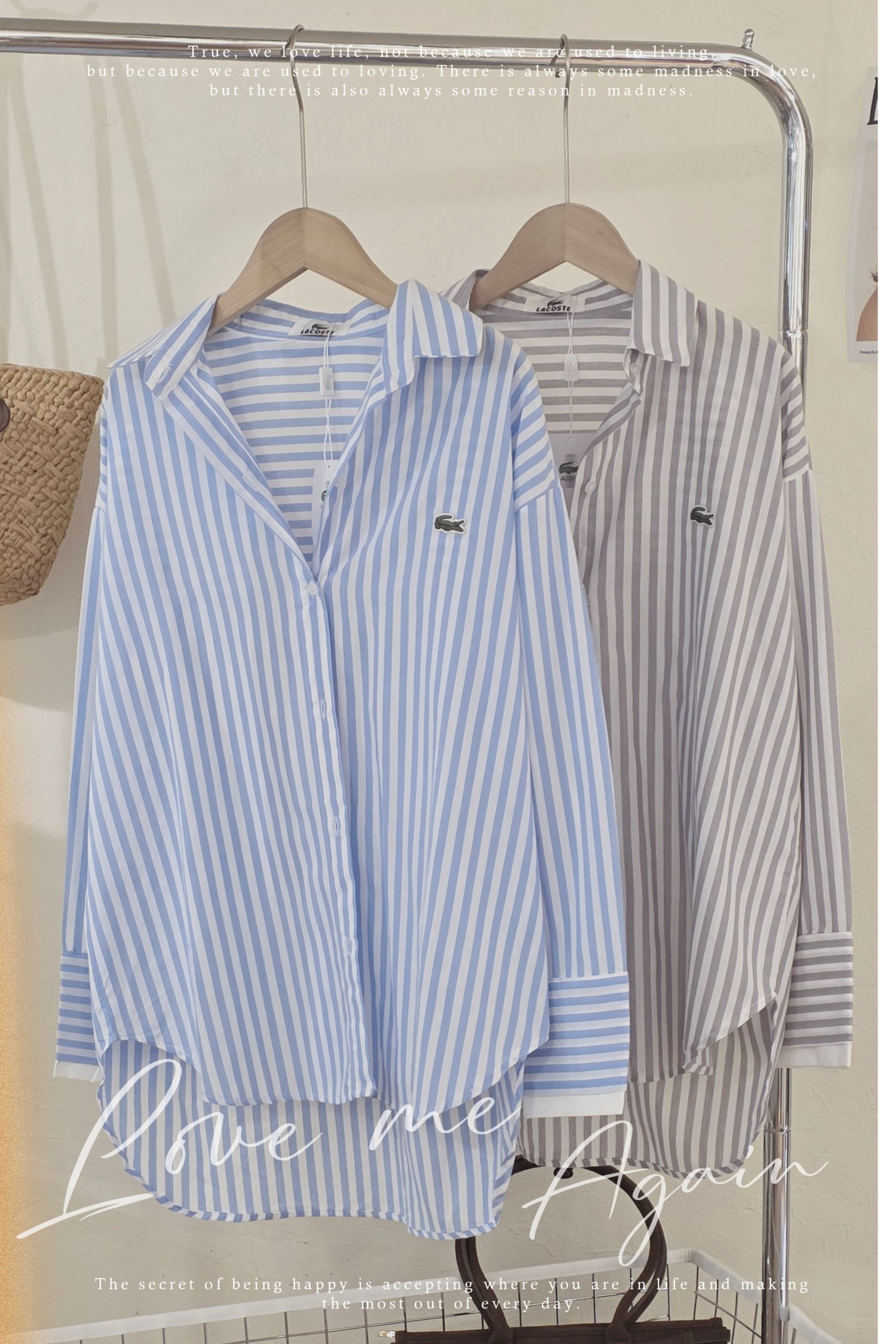 เสื้อเชิ๊ตรุ่นนี้มีติดตู้เลยคร่าาาา เป็นเชิ๊ตที่แมทง่ายใส่ง่าย ใส่ยังไงก็ดูสวย ดูแพง รุ่นนี้เป็นคอตตอนพรีเมี่ยม งานดีเทลปักเป๊ะ 100% โทนสีถูกต้อง