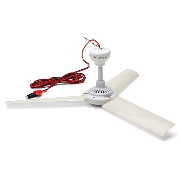 พัดลมติดเพดานมอเตอร์ Brushlessประหยัดไฟ19.7นิ้ว DC12V 6W