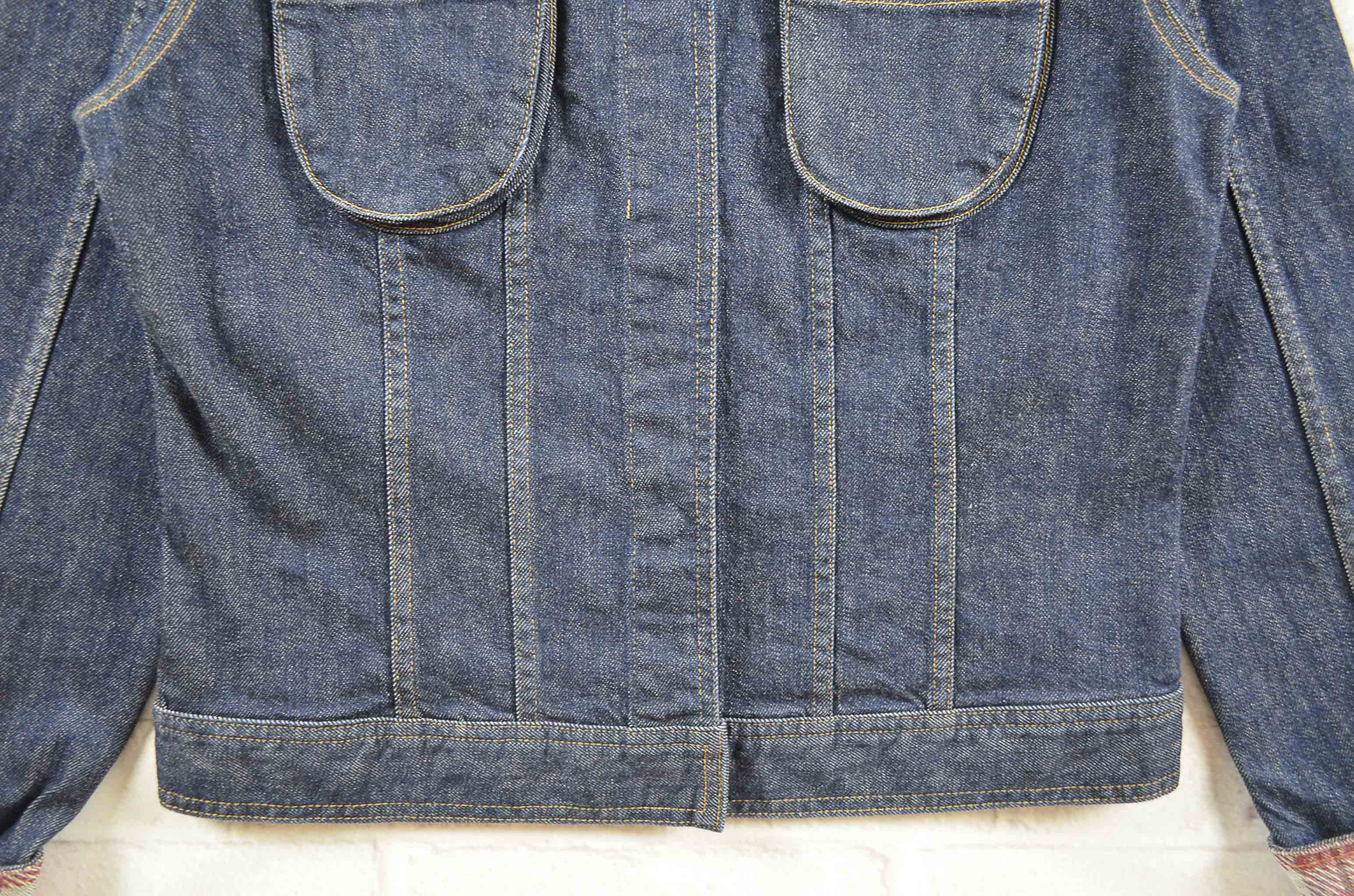 S.U.C อกจริง36' (S) เสื้อแจ็คเก็ตยีนส์ เสื้อยีนส์แขนยาวหญิงชาย สีเข้ม ผ้านุ่มใส่สบาย ทรงน่ารัก