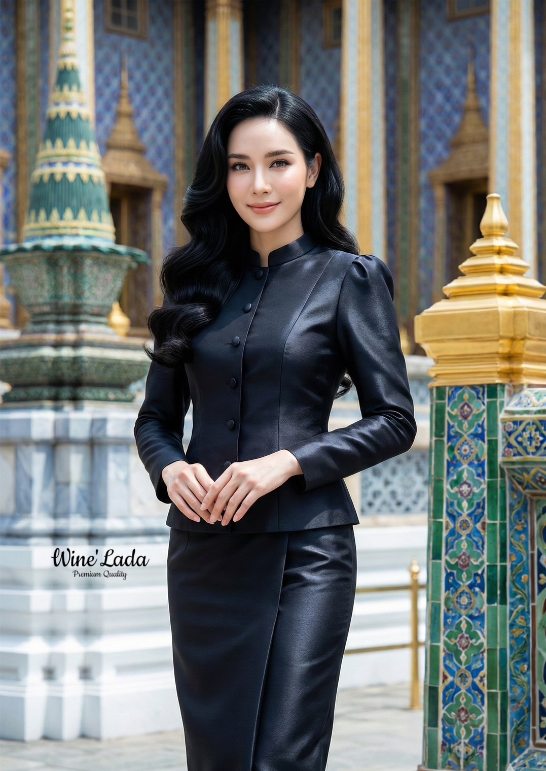 Set 2 Pcs. เซ็ทชุดไทยผ้าไหมเสื้อแขนยาว มาพร้อมกับกระโปรงผ้าไหม ทรงสอบเข้ารูป จะงานราช งานบุญ ได้หมดเนื้อผ้าใส่สบาย ทรงสวยมากค่ะ เป๊ะและเข้ารูป ใส่แล้วผอมเพียว กระโปรงซับในทั้งตัว ใครได้ลองแล้วจะหลงรักค่าา รับรองคุ้มเว่อร์ งานสวยมากค่ะ #Wine'Lada