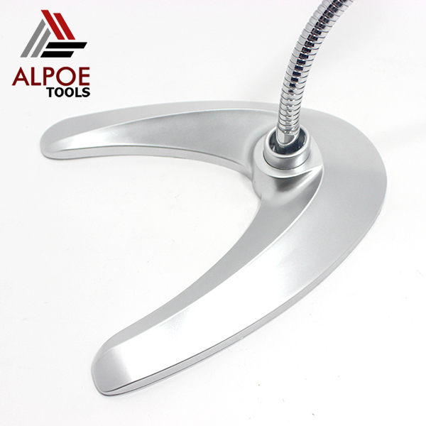 แว่นขยายตั้งโต๊ะ คอเหล็ก มีไฟ รุ่น MG4B-10