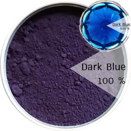 Color Blue : Dark Blue 100 % สีฟ้าคราม Indigo Carmine, C.I. 73015 แม่สีชนิดผง ละลายได้ในน้ำ COA