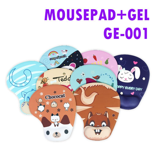 GE-001 แผ่นรองเม้าส์เจลรองข้อมือลายการตูน MOUSEPAD GEL MP-GE-XX-W02xx