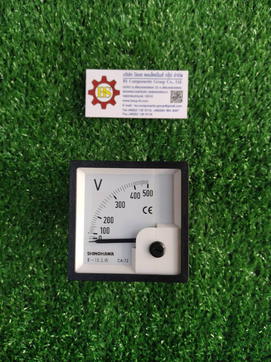 Shinohawa : Volt meter AC 500V 72x72mm. MT701