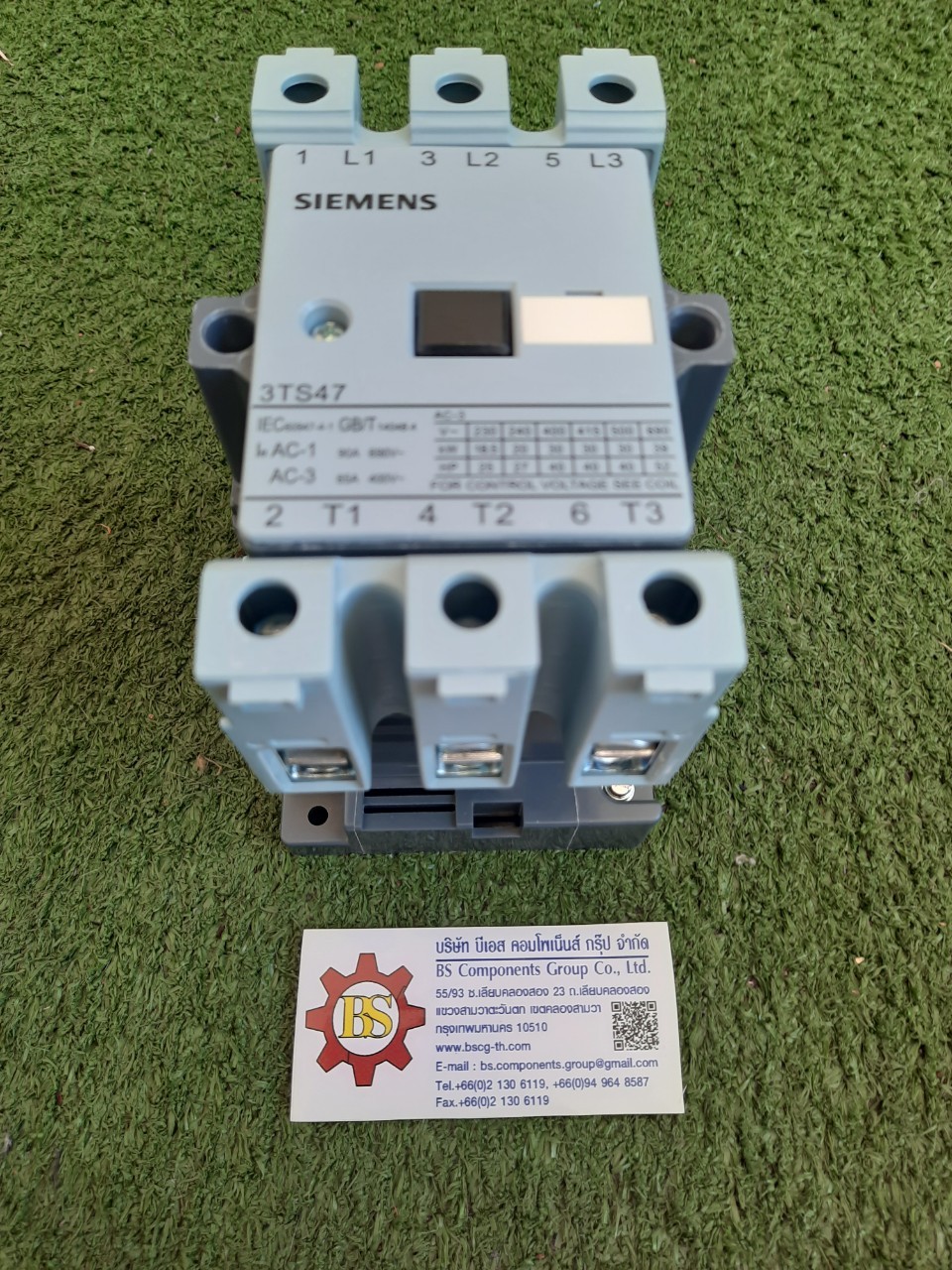 SIEMENS : 3TS4722-0AN2 Contactor AC 50/60 HZ, 220 V AC3 400 V 65 A 30 kW AUX. contacts: 2 NO + 2 NC size 3