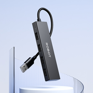 ROBOT H130 USB HUB 4 PORT USB 2.0 ความเร็วสูง 480Mbps HB-4P-RB-H130B