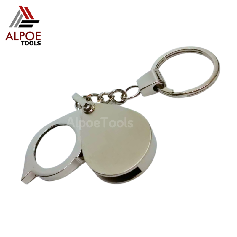 แว่นขยาย พวงกุญแจ งานโลหะ กล่องแดง