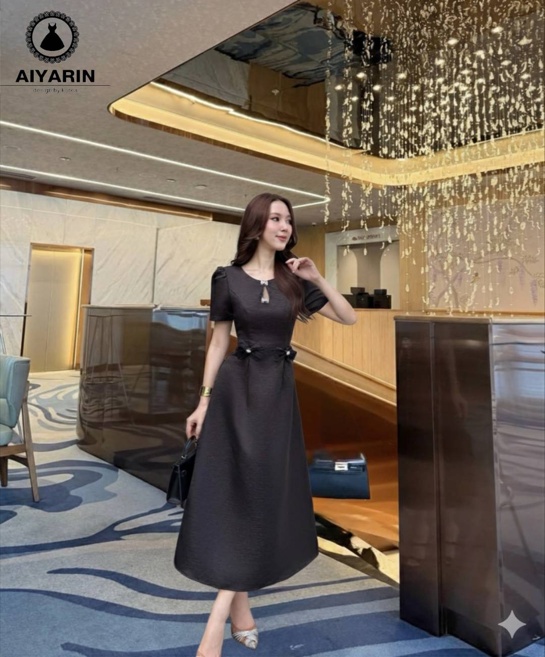 เดรสผ้าไหมดิ้นทองชุดทรงสวยงานผู้ดีใส่ออกงานบวชงานบุญงานเเต่ง เดรสผ้าไหมญี่ปุ่นเนื้อดีสวยไฮโซเนื้อดีมีทรงสวยมั้กๆผ้าหนานิ่มไฮโซสวมใส่ง่ายเเต่งเเนวลูกคุณมั้กๆคะเดรสเเขนตุ๊กตาสวยมากกระโปรงยาวดูไฮโซ