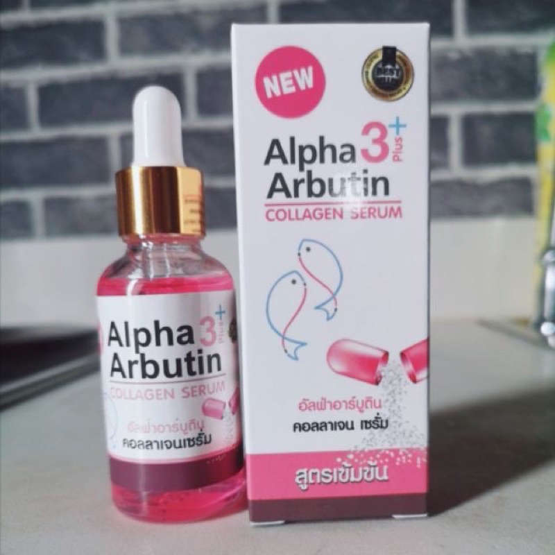 Alpha 3 Arbutin Plus Collagen Serum 40ml เชรั่มอัลฟ่าอาบูติน คอลลาเจน สูตรเข้มข้น