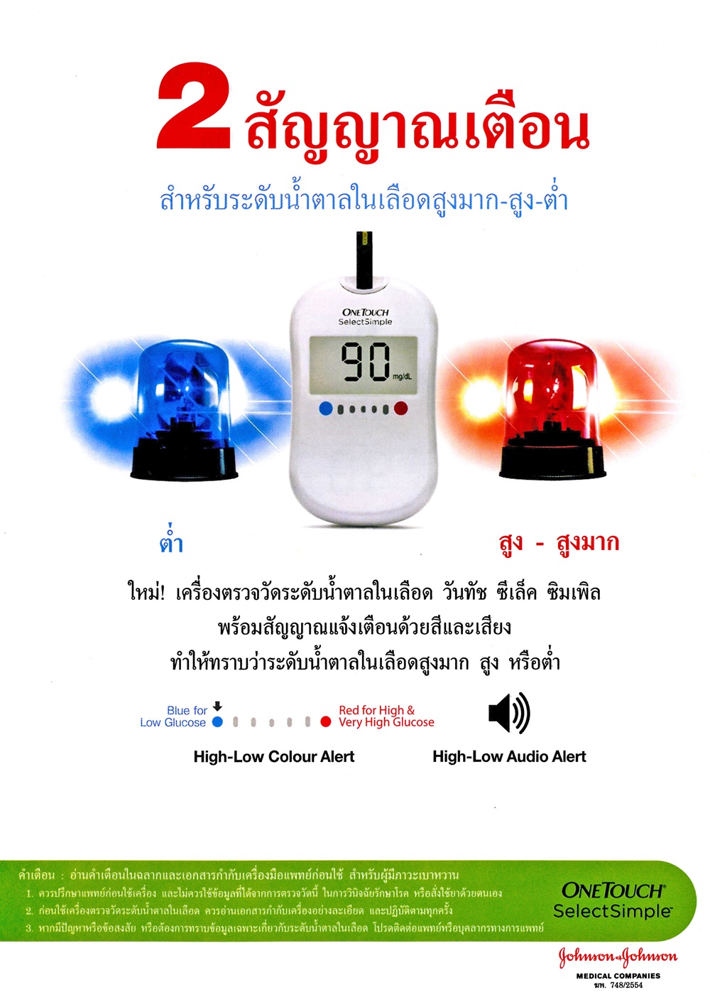 OneTouch SelectSimple แถบวัดระดับน้ำตาล 25 ชิ้น